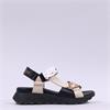 Hispanitas Ambar T-Bar Velcro Sandal - Cream Print